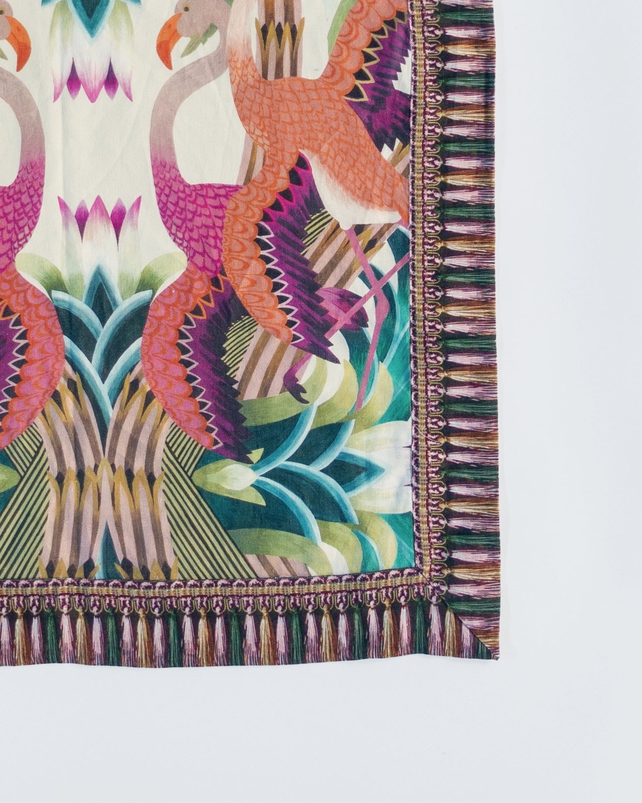 FLAMINGO CREAM TABLECLOTH