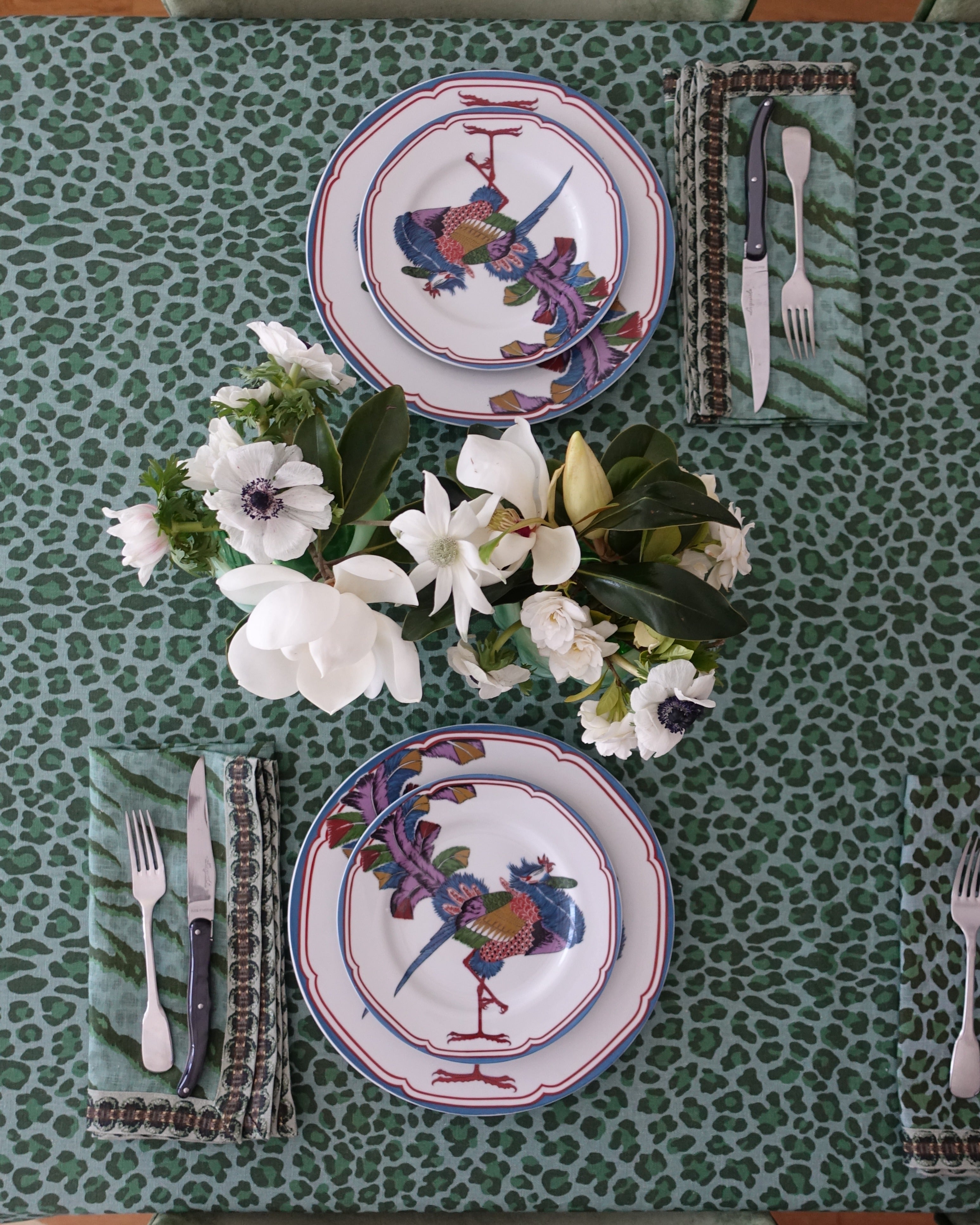 LEOPARDO MIDNIGHT TABLECLOTH