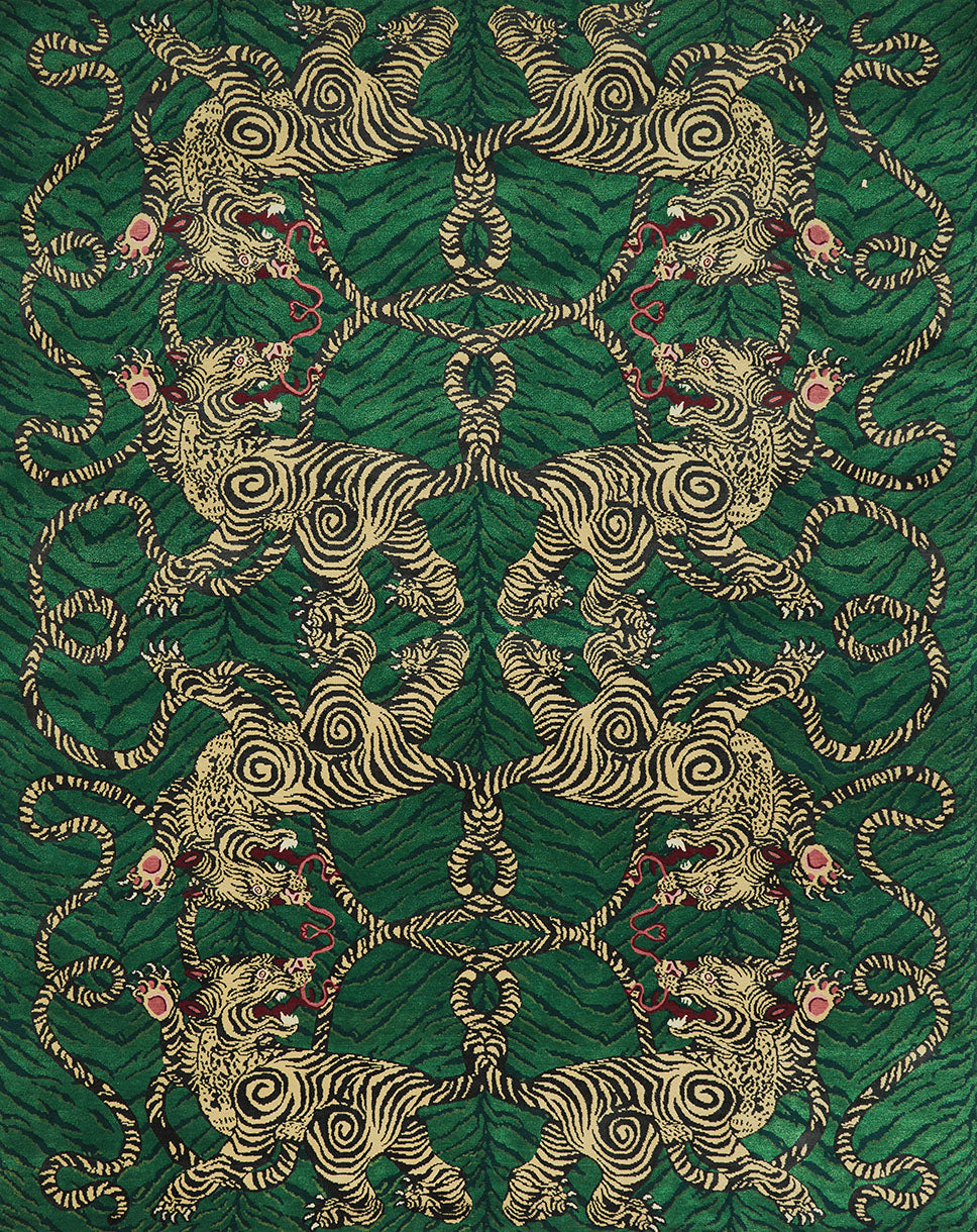 TIGER KNOT RUG JADE