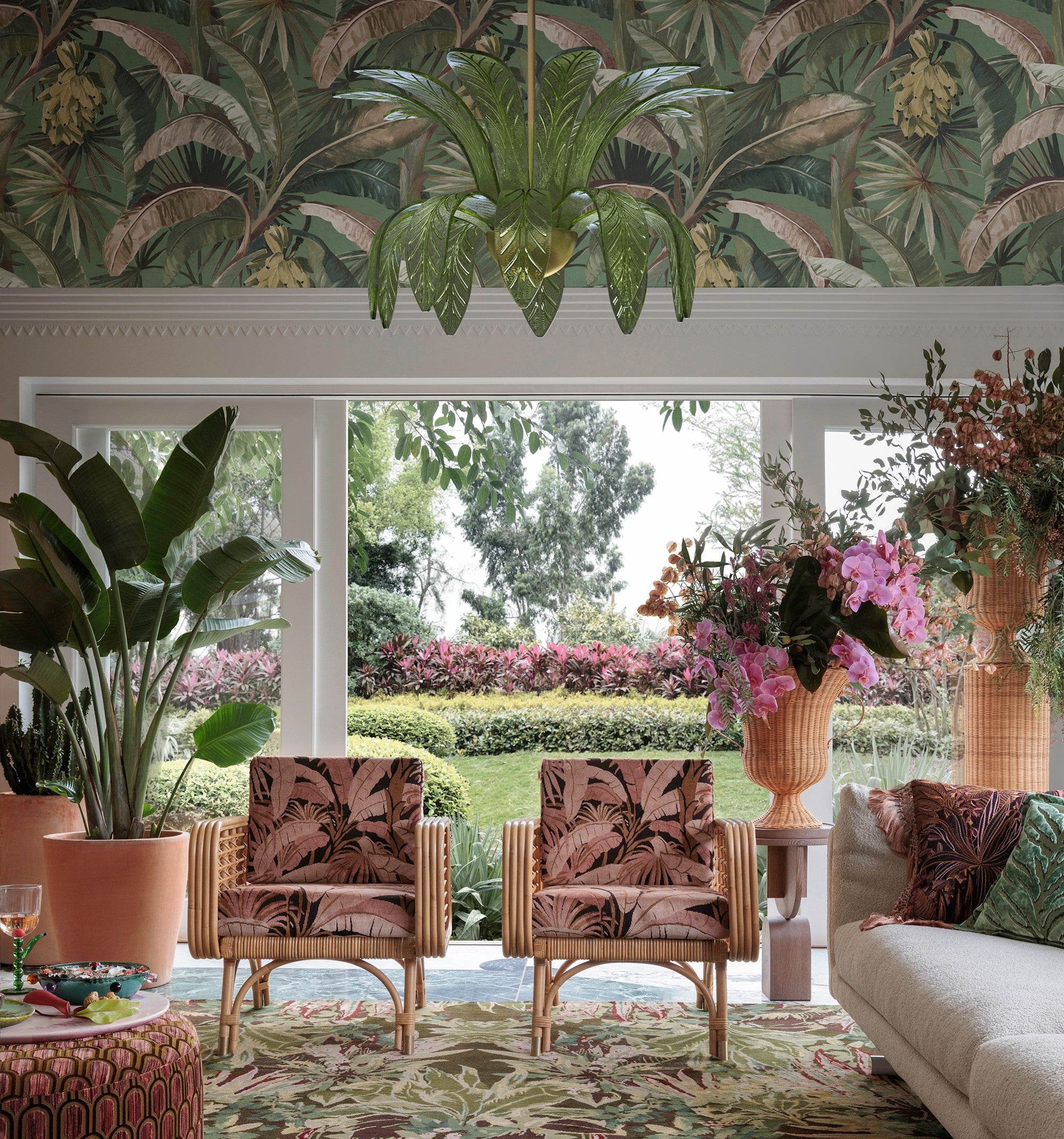 Catherine martin wallpaper and fabric in La Palma