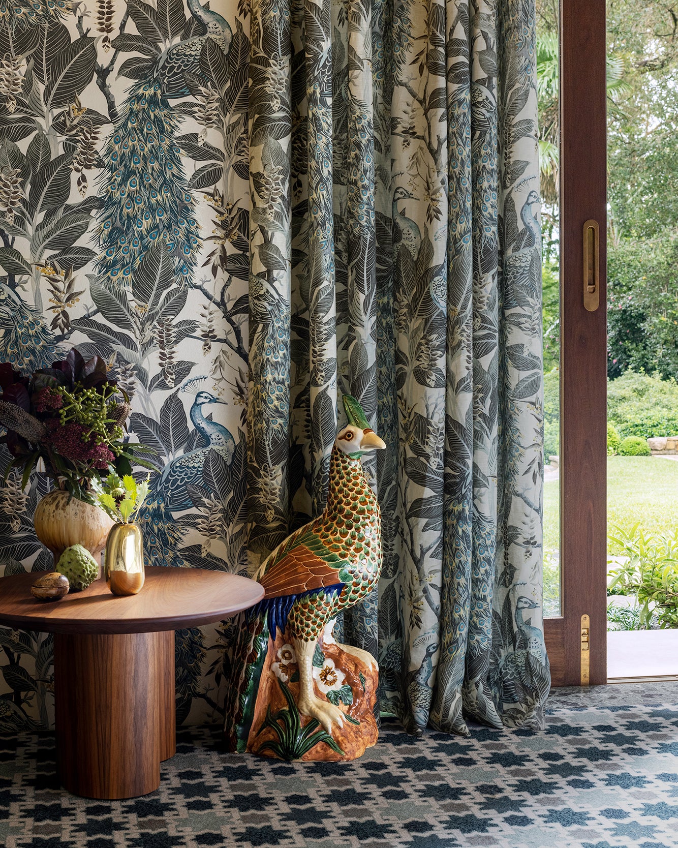 ROYAL PEACOCK FABRIC